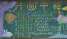 2018年中秋节快乐黑板报（四）