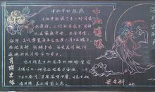 2018年中秋节快乐黑板报（三）