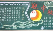 2018年中秋节快乐黑板报（一）