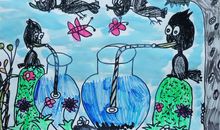 新乌鸦喝水_300字