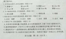 2011天津中考语文试题（含答案）