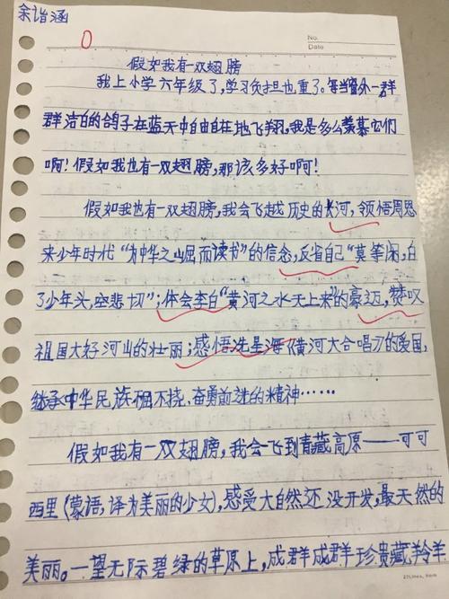 我真的很想有一条翅膀_450字