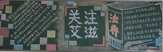 世界艾滋病日黑板：艾滋病_20字