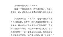 寒假见闻：寒假见闻_1200字