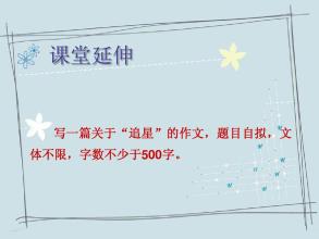 我也追逐明星_500字