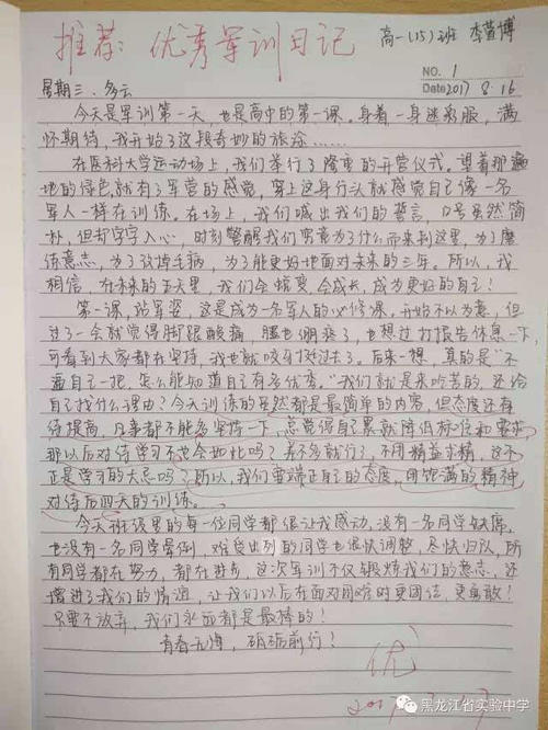 高援助：军事训练的第四天_550字