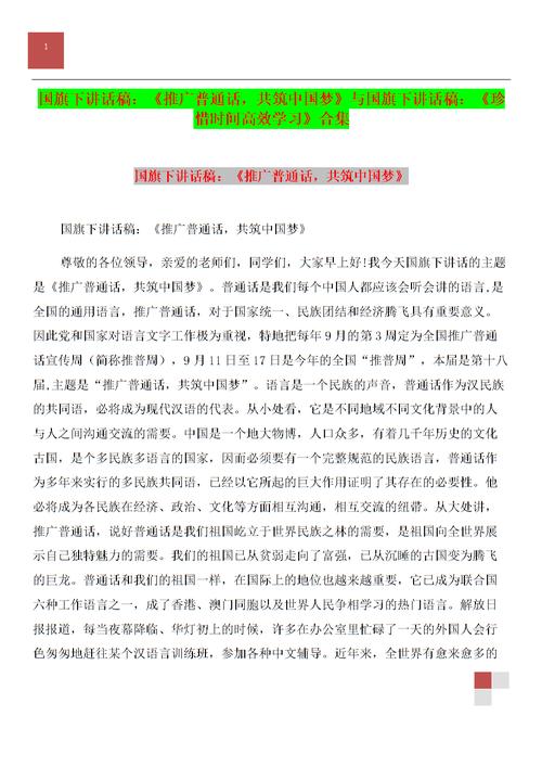 在国旗下的言论：珍惜生命的水
