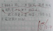 一年级日记：暴雨_50字