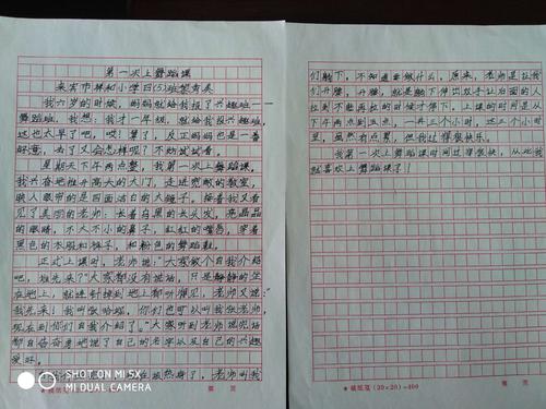 2019年四年级最终组成：增长的故事_300字