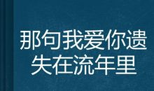 流年，遗失的碎片_1500字