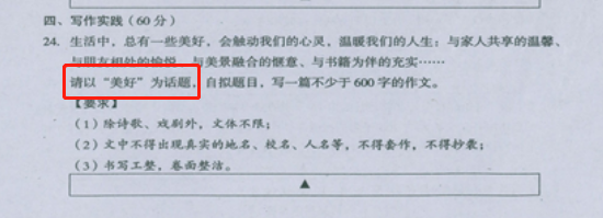 2019四川遂宁高中入门标题：美丽