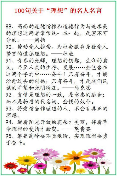 高考作文常用名人名言集锦