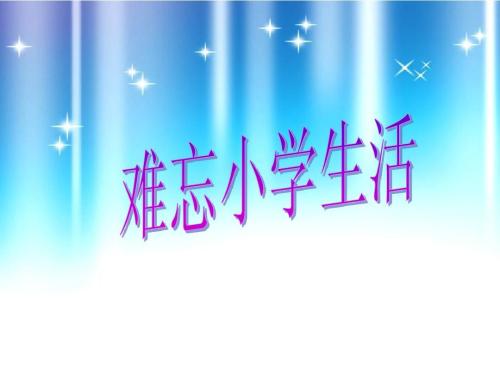 令人难忘的小学生_1500字