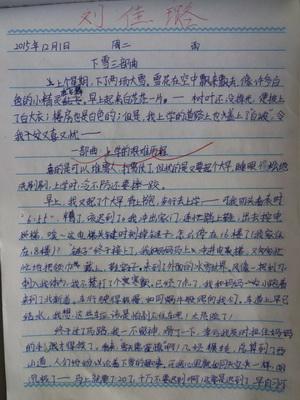 演奏雪的成分：玩雪_400字