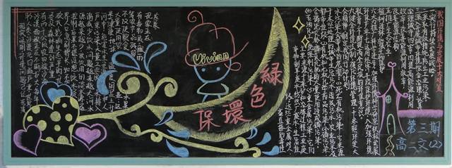 世界环境日黑板 - 绿色_20字