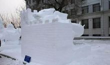 童年趣事之做雪雕_700字