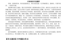 2010年中考优秀作文素材：无味生活变百味