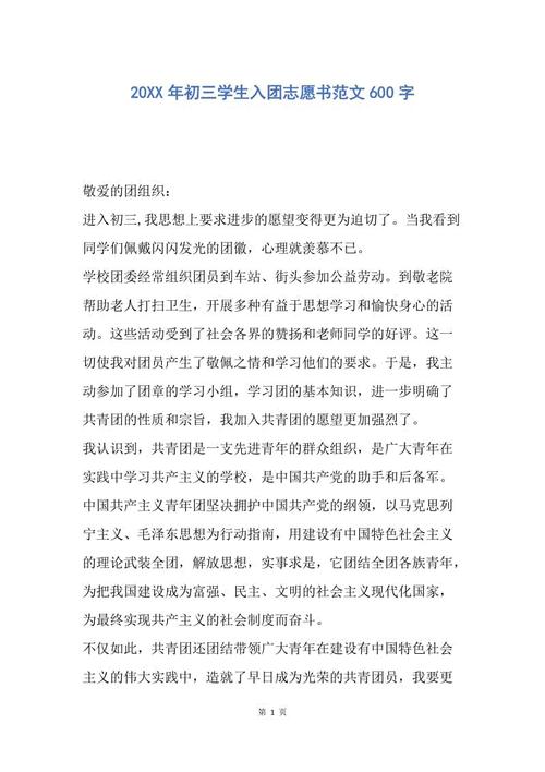前三个条目志愿书_600字