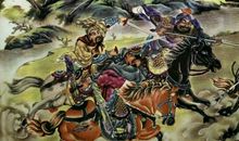 人物优美段落：三英战吕布段落_700字