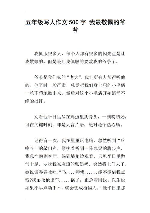 我钦佩人_500字