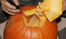 万圣节南瓜灯制作全过程(详解！)_350字