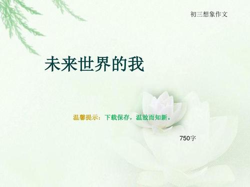 第一个第三件想象的成分：未来的和平_1200字