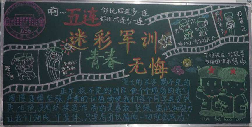 军事训练手写报纸：伪装军事训练_40字