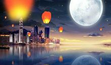 小学生中秋节作文：夜晚的海河广场_350字