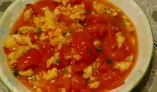 学做蕃茄炒鸡蛋_300字