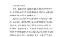 实习报告—法学类