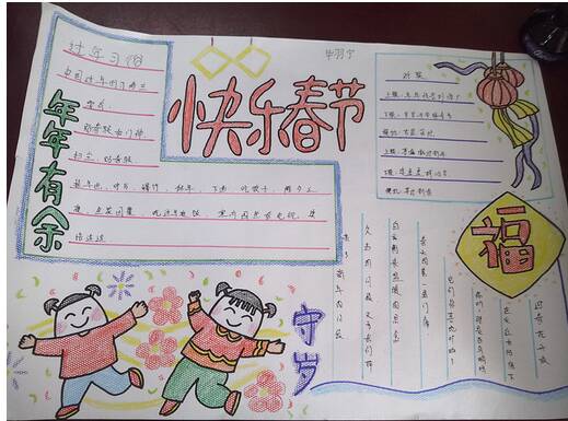 我的低碳冷假手写报纸