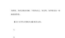 计算机系一位毕业生的实习报告---- 计算机技术及应用系