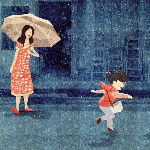 妈妈在雨中_300字