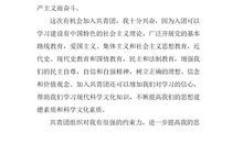 入团申请书_300字