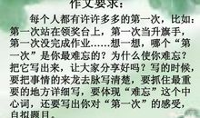 难忘的第一次_650字