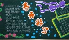 春天黑板报：春天特写_20字