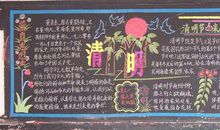 清明节黑板报：清明_20字