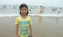 暑假游记——黄岛金沙滩之旅_200字