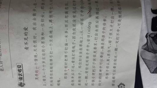 母亲的美丽段落：母亲的爱，我是心，_750字