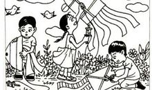 三年级看图作文：放风筝的故事_350字