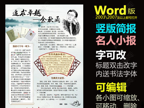 名人阅读故事：Yu Qiuyu _1200字