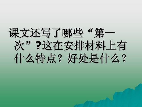 第一个好_500字