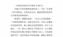 难忘的一个同学_600字