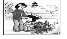 一年级作文看图写话：不要摘花_200字