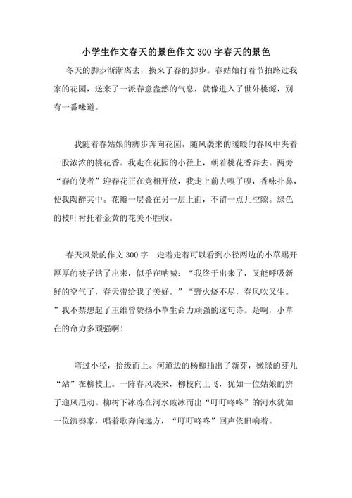 味道上的构图：春季味觉_300字