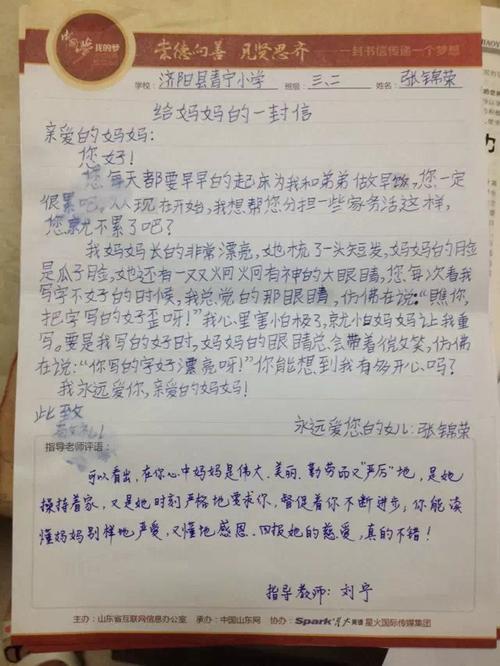 给我母亲的一封信_400字
