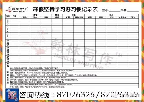七年级冬季假期计划成分：学习计划_900字