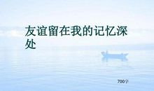对于友谊_700字