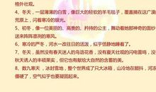 关于冬天的优美段落_1000字