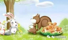 小白免和小松鼠_200字